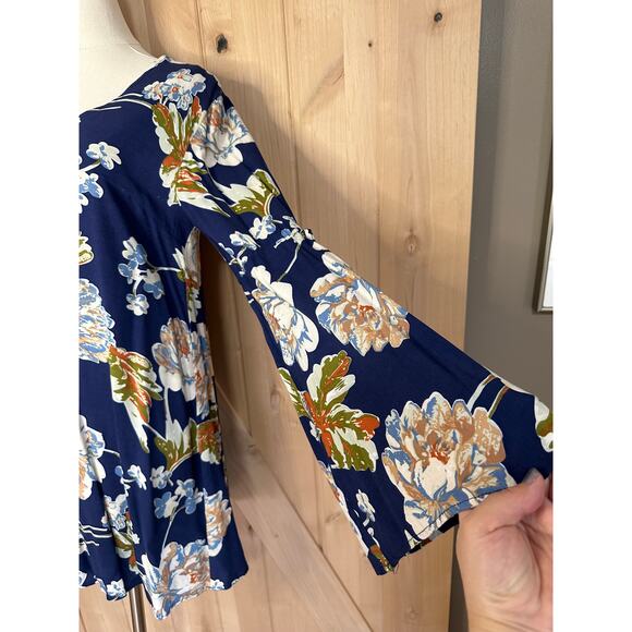 Altar’d State | Floral Boho Long Sleeve Tunic Top | Size Medium - Picture 8 of 13